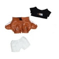 thumbnail image 2 of DOLITY 20cm Doll Clothes Cotton Doll Jacket Pants and T Shirt Set Photo Props, 2 of 8