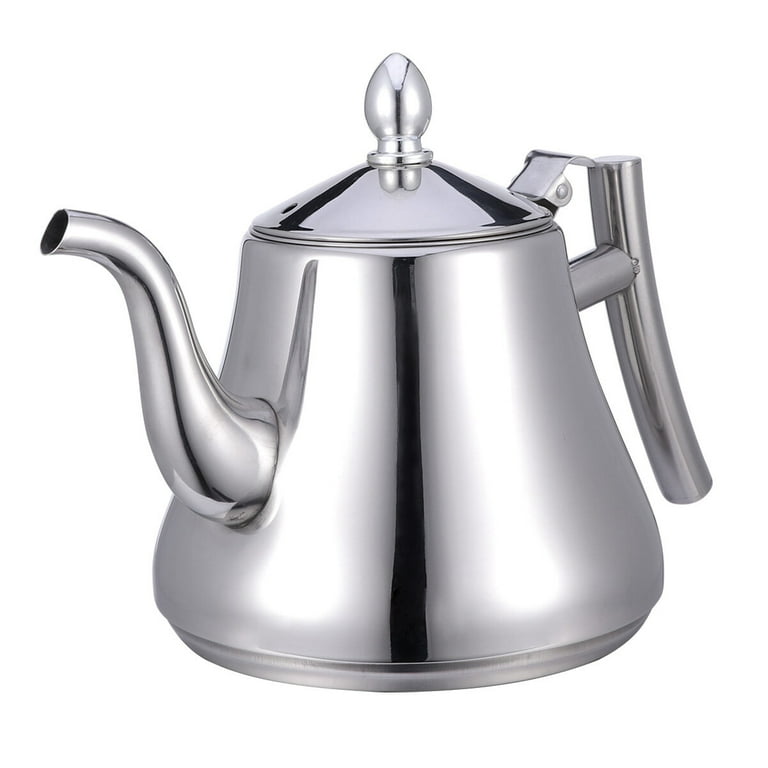 Palm Restaurant TEA KETTLE Stainless Steel Teapot