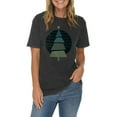 thumbnail image 3 of Plus Size Retro Christmas Tree Graphic Design Vintage Crewneck Tee - Vintage Black XL, 3 of 4