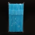 thumbnail image 1 of Nvzi Disposable Plastic Flexible Bendable Drinking Straws 100Pcs Straws for Juice Drinks-Light Blue, 1 of 5