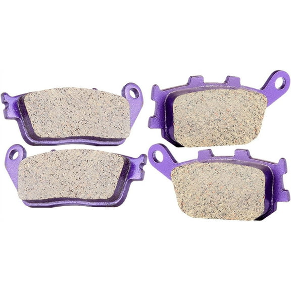 ECCPP FA174 Brake Pads Front and Rear Carbon Fiber Replacement Brake Pads Kits Fit for 1994 1995 1996 1997 1998 1999 2000 2001 2002 2003 2004 2005 2006 2007 2008 2009 2010 2011 2012 Honda