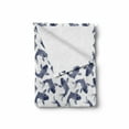 thumbnail image 2 of Koi Fish Soft Flannel Fleece Blanket, Carp Koi Sketch Drawing with Detailed Fish Scales Pattern Eastern Marine Life, Cozy Plush for Indoor and Outdoor Use, 70" x 90", Navy Blue White, by Ambesonne, 2 of 6