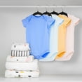 thumbnail image 5 of Utopia Home Kids Velvet Hangers 20 Pack  11 Inch Non-Slip Baby Hangers for Baby and Toddlers, Durable Ultra-Slim Space-Saving Closet Organizers Black, 5 of 6