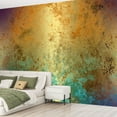 thumbnail image 2 of Peel and Stick Wallpaper Canvas Colorful golden abstract painted grunge Modern Art Wall Mural Decor Self Adhesive and Removable 69in x 98in, 2 of 6