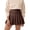 M498 Coffee, variant on Tfken Women Skirts For Summer Solid Color High Waist Mini Pleated Skirts Trendy Daily Wear Female Classic Clothes Green