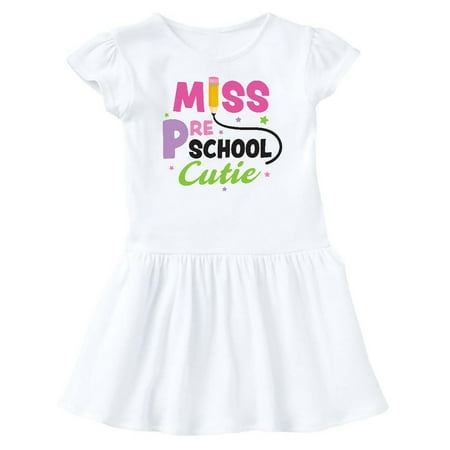 

Inktastic Miss Preschool Cutie with Pencil and Stars Gift Baby Girl Dress