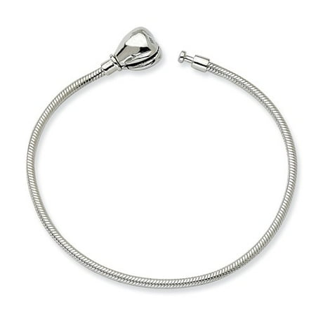 Sterling Silver 19cm Kids Hinged Clasp Bracelet- 7.5inches