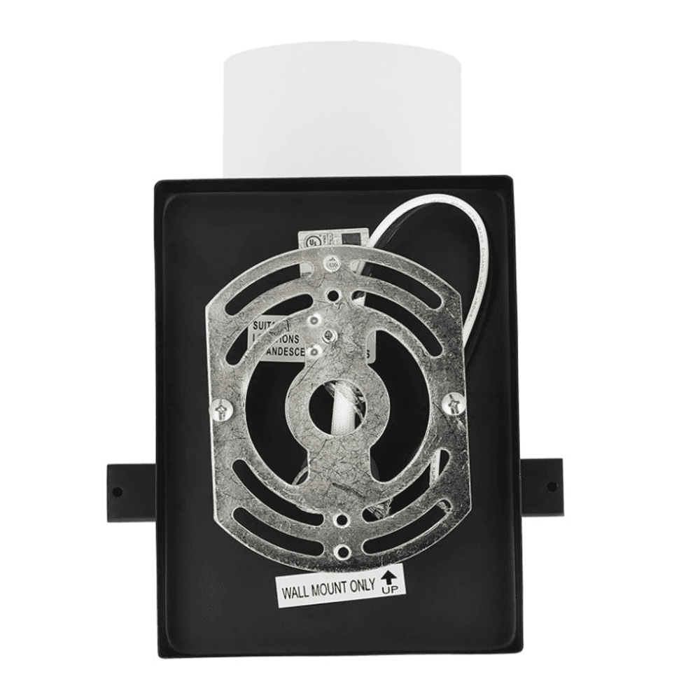 Luminance Boca Boca Vanity Light Wall Sconce | Modern Black Bathroom Decor Fixture for Over Sink and Above Mirror 1-Light F2531-31