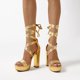 thumbnail image 5 of Sandalia DREAM PAIRS Gladiadora con Tiras y Tacón Dorado de 13 cm, 5 of 8
