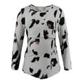 thumbnail image 5 of Celivon Womens Maternity Nursing Tops Long Sleeve Leopard Print Breastfeeding Shirt Flattering Comfy Pregnancy Clothes, 5 of 6