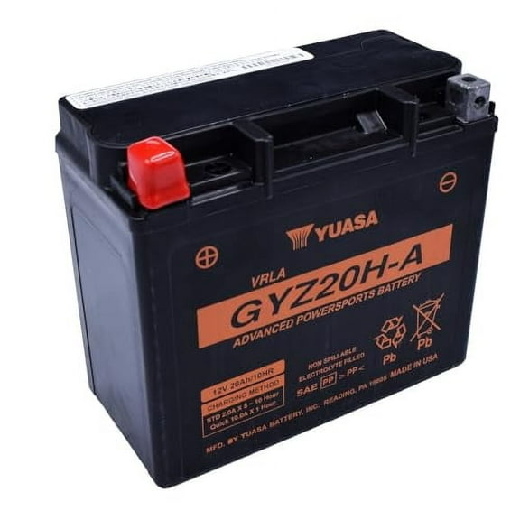 Yuasa YUAM720GHA Yuasa Battery GYZ20H-A Sealed Factory Activated