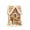 B, variant on Light-Up Resin Gingerbread Village House Christmas Decoration, Brown & White Clay Dough Style Tabletop Ornament, Illuminated Holiday Home Decor