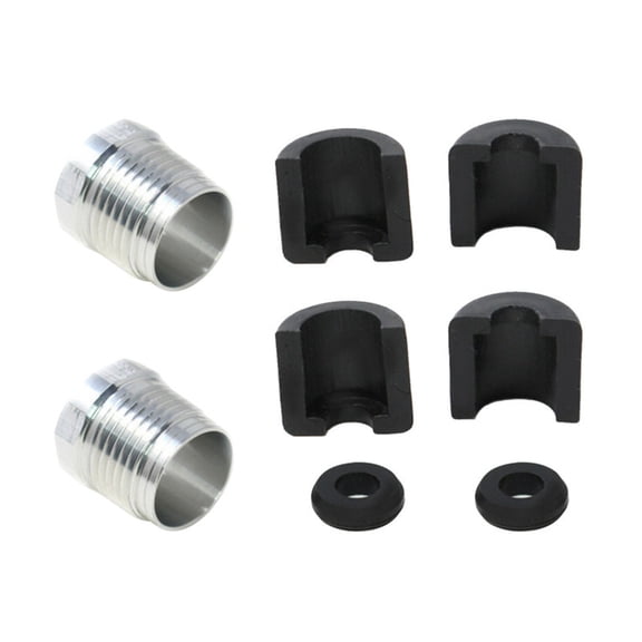 New Steering Reverse Aluminum Billet Cable Lock Nut Rubber Grommet Kit