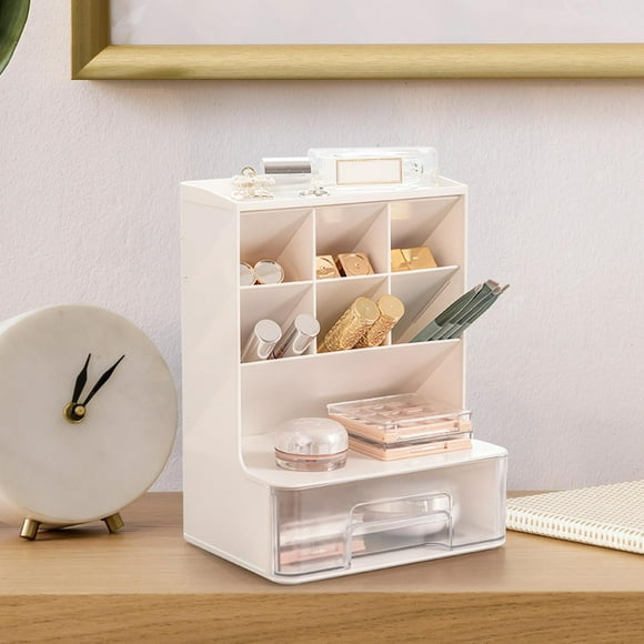 Portalápices Shamjiam organizador de escritorio blanco