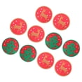 thumbnail image 1 of OULII 10pcs Nonslip Round Cup Mats Felt Assorted Color for New Year Celebrations, 1 of 6