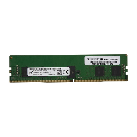 Supermicro (Micron) MEM-DR416L-CL03-ER32 (MTA9ASF2G72PZ-3G2B1) - 16GB 288-Pin DDR4 3200 Server Memory