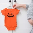 thumbnail image 5 of Classic Halloween Pumpkin Costume Romper Boys or Girls Infant Baby Brisco Brands NB, 5 of 6