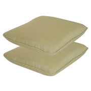 Drake Palm Green Cast Seat Cushions, Set of 2