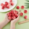 thumbnail image 3 of 20pcs Mini Red Apples 1.4x1.7 Inch Artificial Decorative Plastic Fruits Realistic Small Dector Faux Apples, 3 of 5