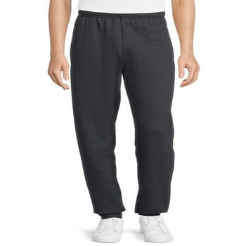 Athletic Works Men's Fleece Elastic Bottom Sweatpants, Sizes S-4XL