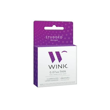 Okamoto Wink Studded Condoms | 3-Pack
