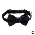 thumbnail image 6 of 1 * Adjustable Velvet Cat & Small Dog Collar with Suede Bow & Bell 18-3 Nice V7, 6 of 8