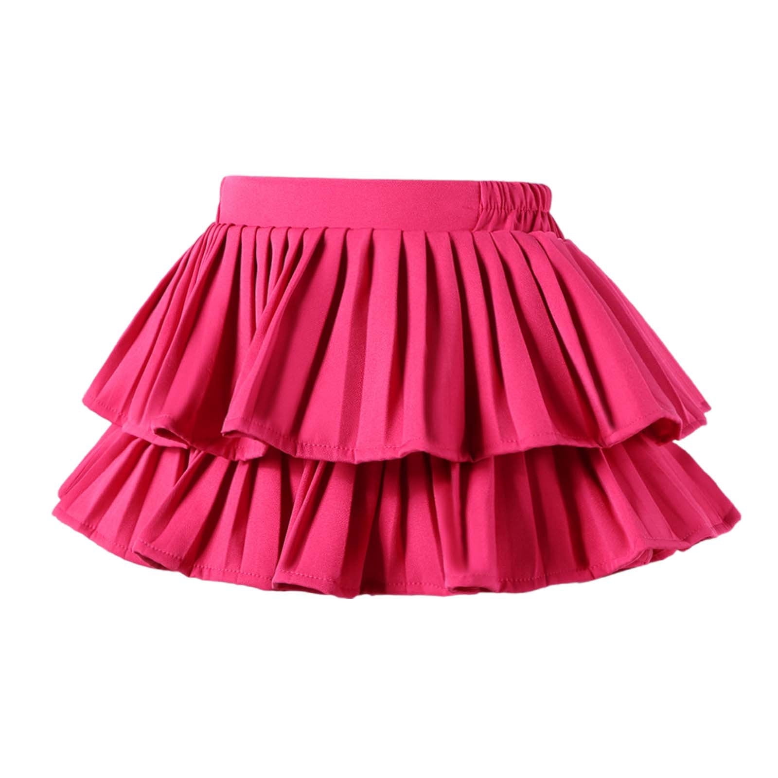 Jupe Courte à Carreaux Fille – Tutu Tulle Plissé Avec Short Intégré, Taille élastique, Pour Danse Ou Quotidien