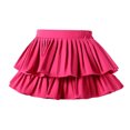 thumbnail image 4 of TSADFHJI Girls Mini Pleated Skirt Skort for Toddler Girls Summer Ruffle Tutu Skirt With Shorts Underneath 7-8 Years, 4 of 4