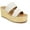Ivory With Natural Raffia, variant on Splendid Womens Linda Leather Slip-On Wedge Sandals