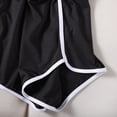 thumbnail image 2 of SWSMCLT Women's Gym Shorts Yoga Mid Rise Mid Thigh Stretchy Running Yoga Shorts Sexy Comfy Thin Summer Black 4-6, 2 of 5