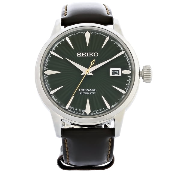 Seiko Presage Men's Stainless Steel Green Dial Automatic Watch SRPD37