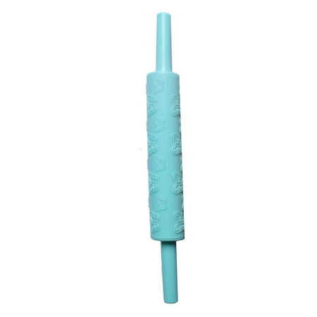 

Heart Flower Pattern Baking Cookies Biscuits Fondant Dough pin Cookie Roller PP Rolling Pin Embossing