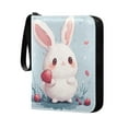 thumbnail image 2 of Game Card Storage Bag Collectible Trading Card Albums The 4-Pocket Card Binder With 50-Page Sleeve Can Hold 400 Game Cards Super Lovely Strawberry Rabbit, 2 of 6