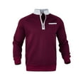 thumbnail image 7 of Yiaimeir Men Quarter Zip Pullover Sweatshirt Long Sleeve Lightweight Stand Collar Casual Athletic Top with Chest Pocket, 7 of 7