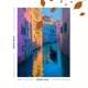 thumbnail image 3 of Qisvanset 12x16 Inch Abstract Houses Canvas Print Wall Art, 3 of 5