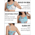 thumbnail image 4 of Women's Camisole with Built in Bra Tank Tops for Layering Stretch Casual Undershirts Adjustable Strap Womens Print Basic, 4 of 8
