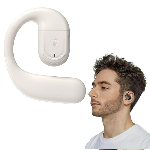 Auriculares inalámbricos BT5.3 Auriculares con gancho para la oreja | Auriculares inalámbricos deportivos con micrófono | Ligero a prueba de sudor | Duración de la batería de 26 horas | Llamada HD