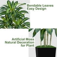 thumbnail image 3 of Keeplush 5FT Artificial Dracaena Tree with Planter - Highly Realistic Silk Fake Tree, Adjustable Branches, Maintenance-Free Indoor Faux Plant for Home Office Decor (150cm), 3 of 9