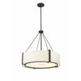 thumbnail image 4 of 28203-MB/WH Millennium Lighting Telfar - 3 Light Pendant-23 Inch Tall and 24 Inch Wide-Matte Black/White Finish, 4 of 7