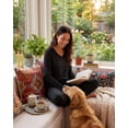 thumbnail image 5 of Real Essentials 2 Pack Women's Soft Cotton Long Sleeve Pajama Set with Pants - Lounge Sets for Women-Set 2, 2XL, 5 of 6