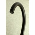 thumbnail image 4 of Kingston Brass Concord 8-Inch Adjustable Center Wall Mount Kitchen Faucet, Matte Black, 4 of 5