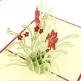 thumbnail image 2 of WRITWAA 2Pcs 5.9 x 5.9 Inch Daffodil Up Cards for Fathers Day Greetings Handmade Floral, 2 of 4