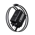 thumbnail image 1 of 120W Dual-Port Fast Charger with Retractable Cables for All Smartphones, Tablets, & Laptops, Wall Quick Charge Adapter, 1 of 8