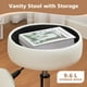 thumbnail image 4 of Taburete de tocador RUCUKEN ajustable con almacenamiento blanco, 4 of 7