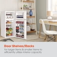 thumbnail image 3 of MAGIC CHEF 4.5-cu. ft. Mini Refrigerator with Freezer in White, HMDR45W, 3 of 20