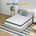 12 Inch King Mattress Hybrid, Pocketed Coils, High Density Foam, Edge