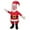 Gold Belt, variant on Red Inflatable Santa Claus Inflatable Dress Up Blow Up Santa Claus Costume Cosplay Party Halloween Suit Decoration,Height 59"–74.8",White Belt