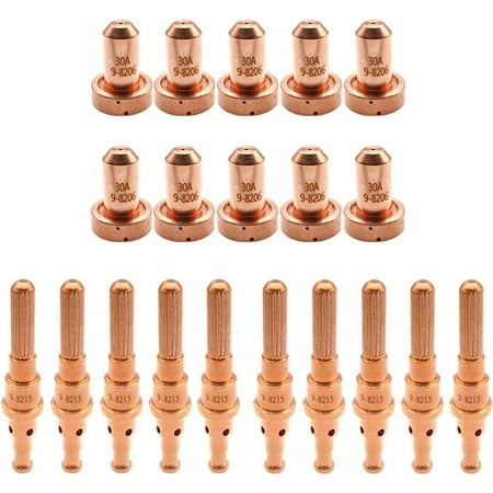 

Plasma Consumables 10 x 9-8215 Electrodes + 10 x 9-8206 Nozzles SL60/100