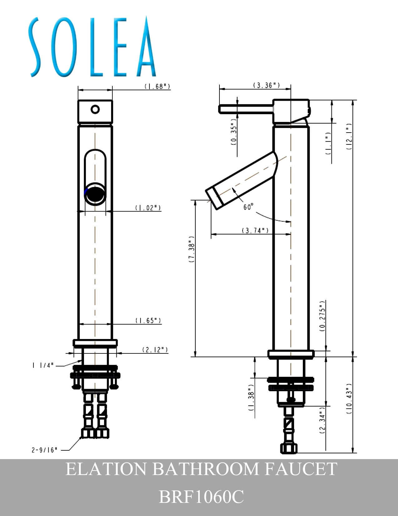 Safavieh Solea Elation Bathroom Faucet in Chrome