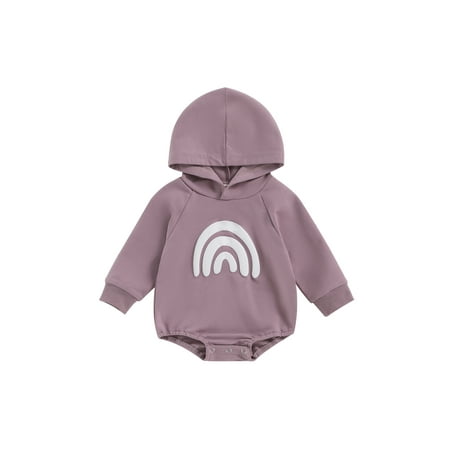 

Baby Boys Girls Sweatshirts Rompers Rainbow Hoodies Jumpsuits